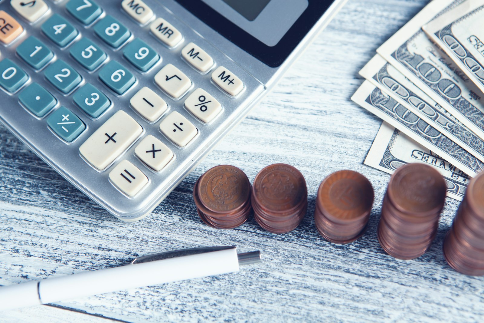 Calculatrice et documents financiers